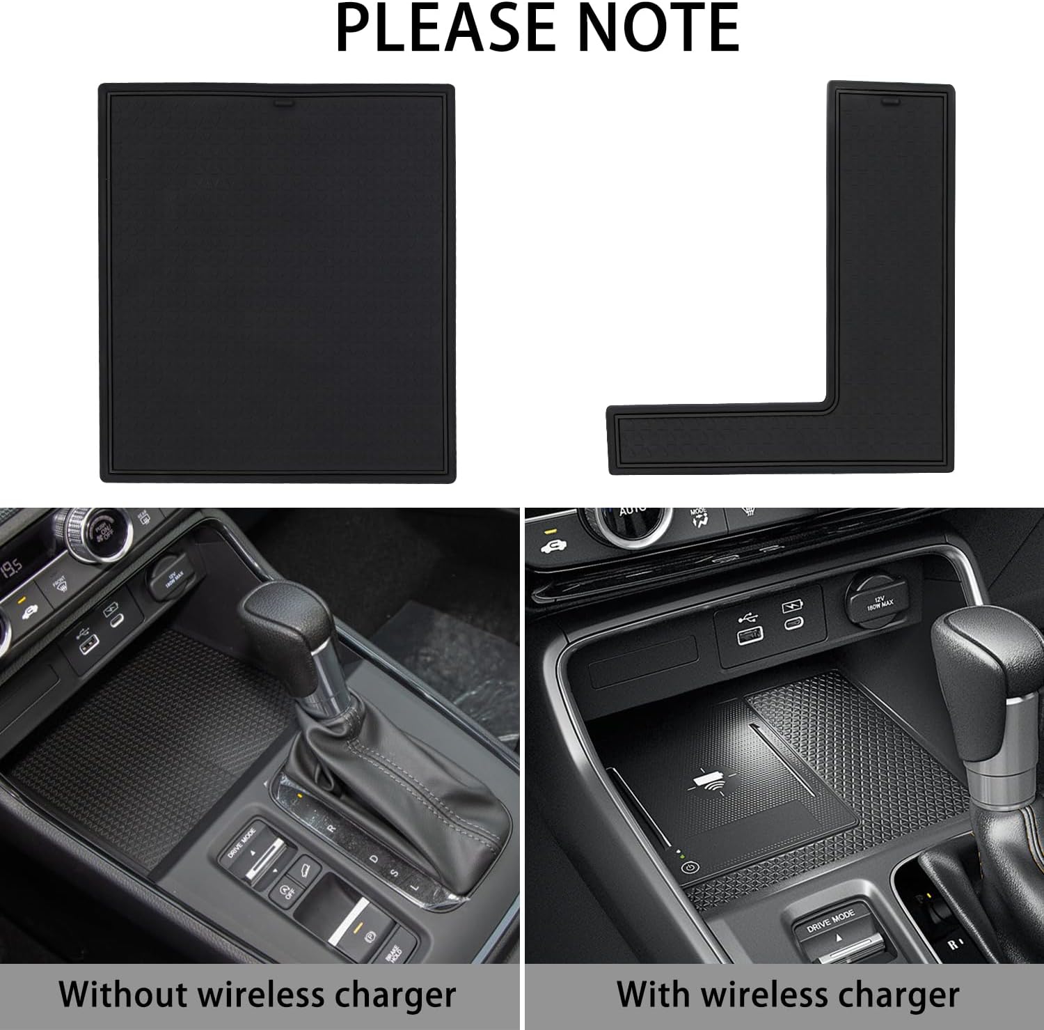 Center Console Liner for Honda CRV Accessories 2023 2024 2025 2026, for CR-V Cup Holder Mat, Door Slot Pad, Coaster Trim, Non-Slip Dust Interior, Custom Rubber Decoration Insert (17pcs, Black)