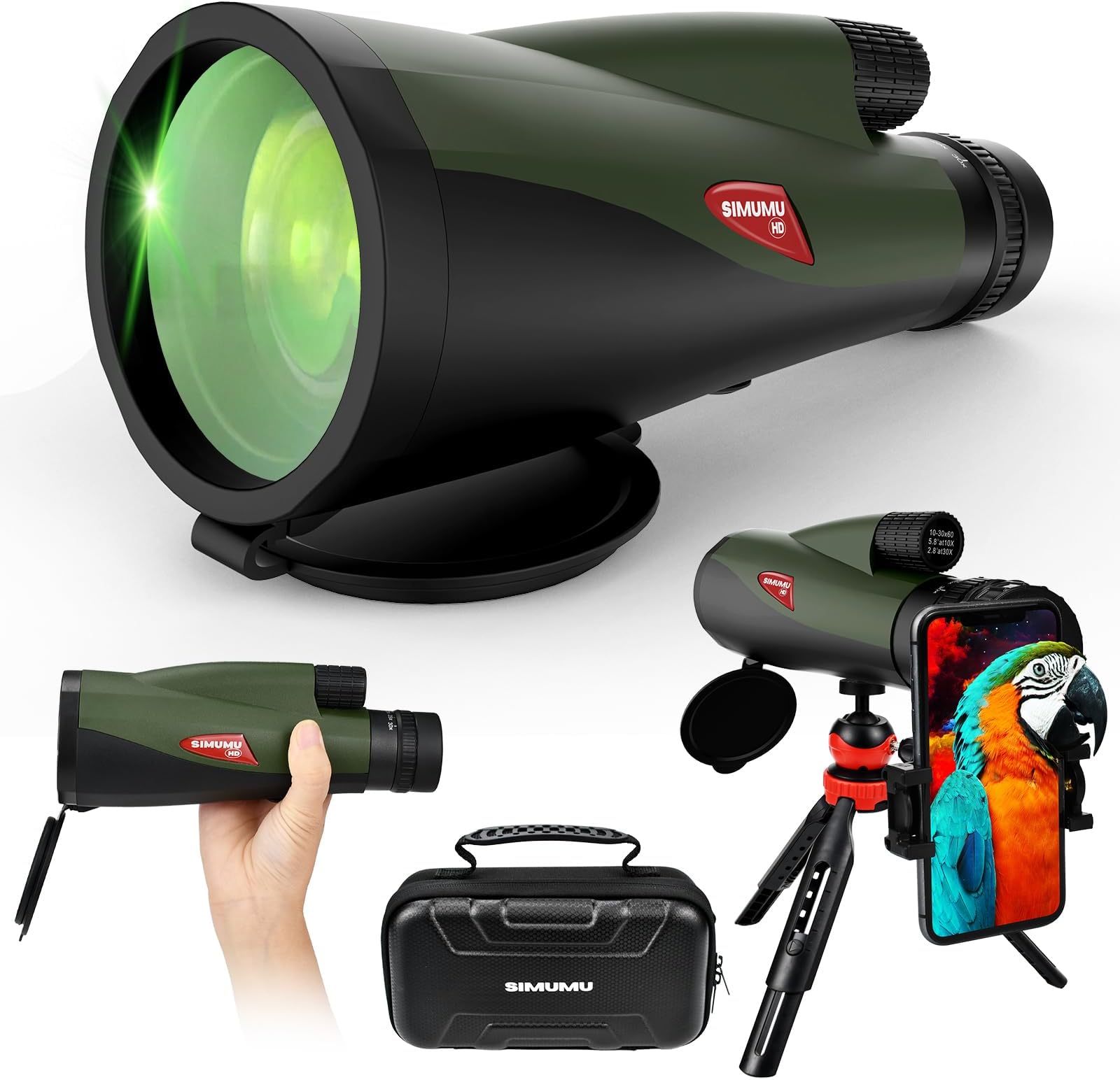 Amazon.com : ToopMount 13x50 HD Monocular Telescope with Monocular Bag ...