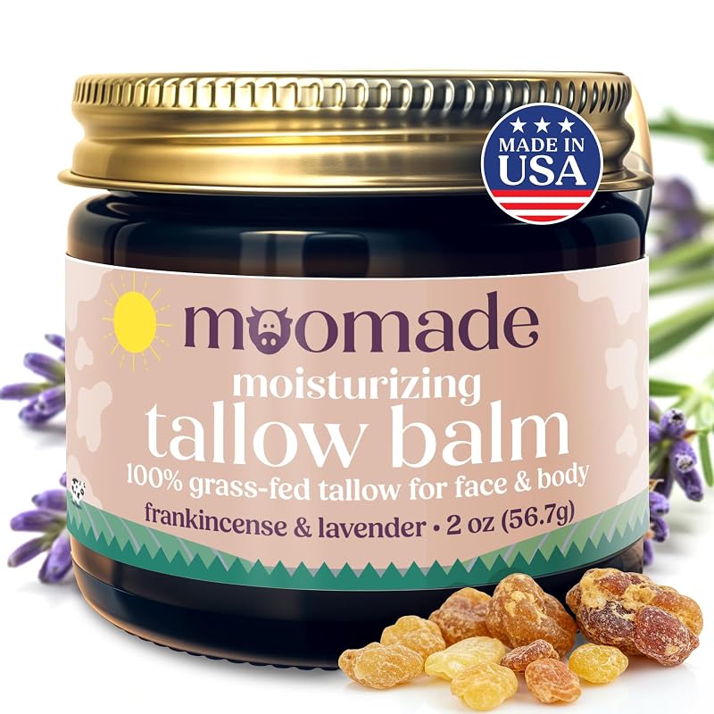 Bálsamo de sebo bovino moomade com olíbano e óleo de rosa-mosqueta, 57 g