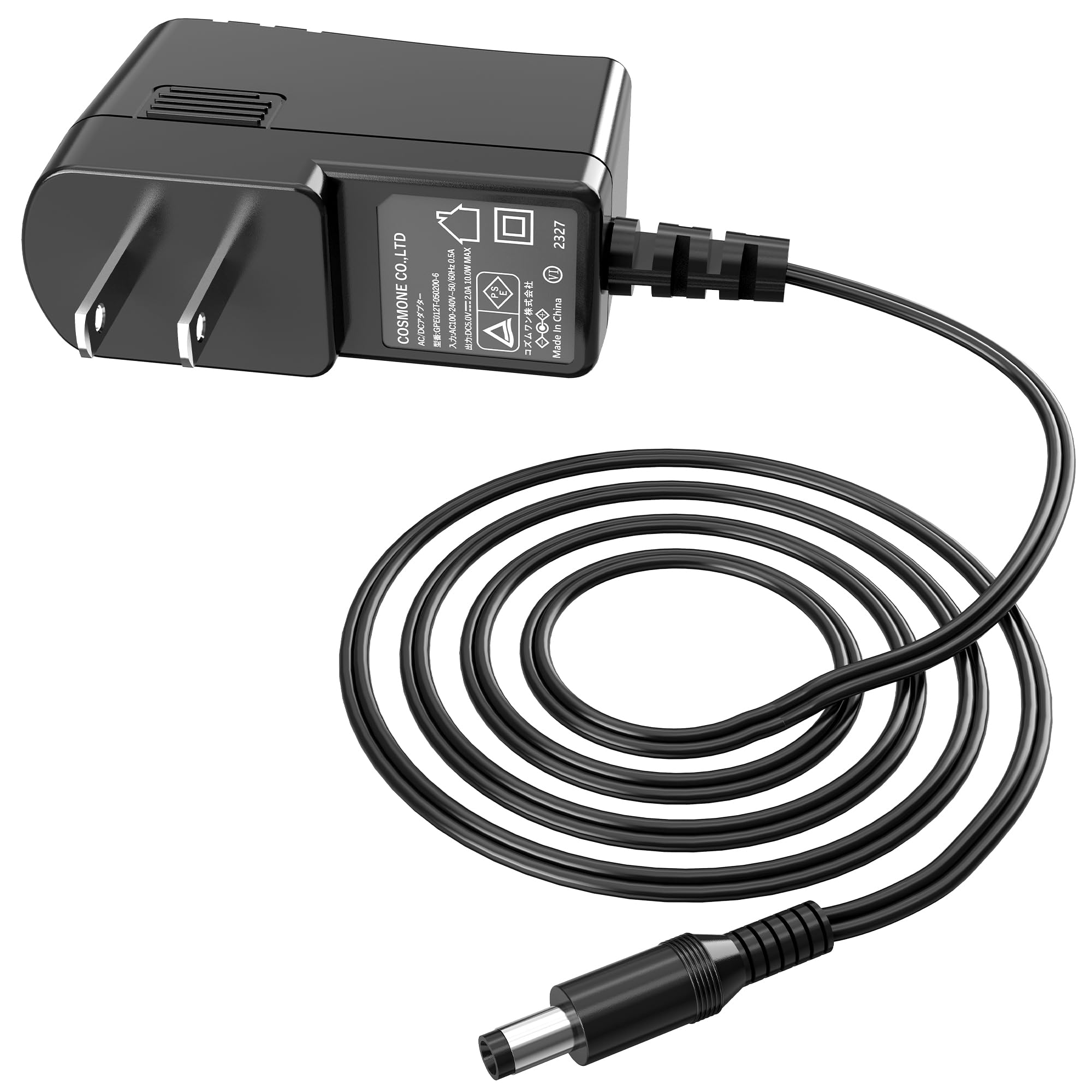 Amazon | KOZUMUWAN ACアダプター 5V 2A センタープラス スイッチング