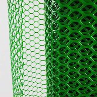 Smart Buy PVC Garden Fencing Net/Mesh (4feet Height/15feet Length) UV Stabilized 800GSM Anti Bird Net Green with Free 1 Cutter,100 PVC Tags