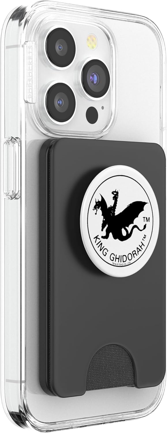 Godzilla Classic King Ghidorah Stamp PopSockets PopWallet for MagSafe