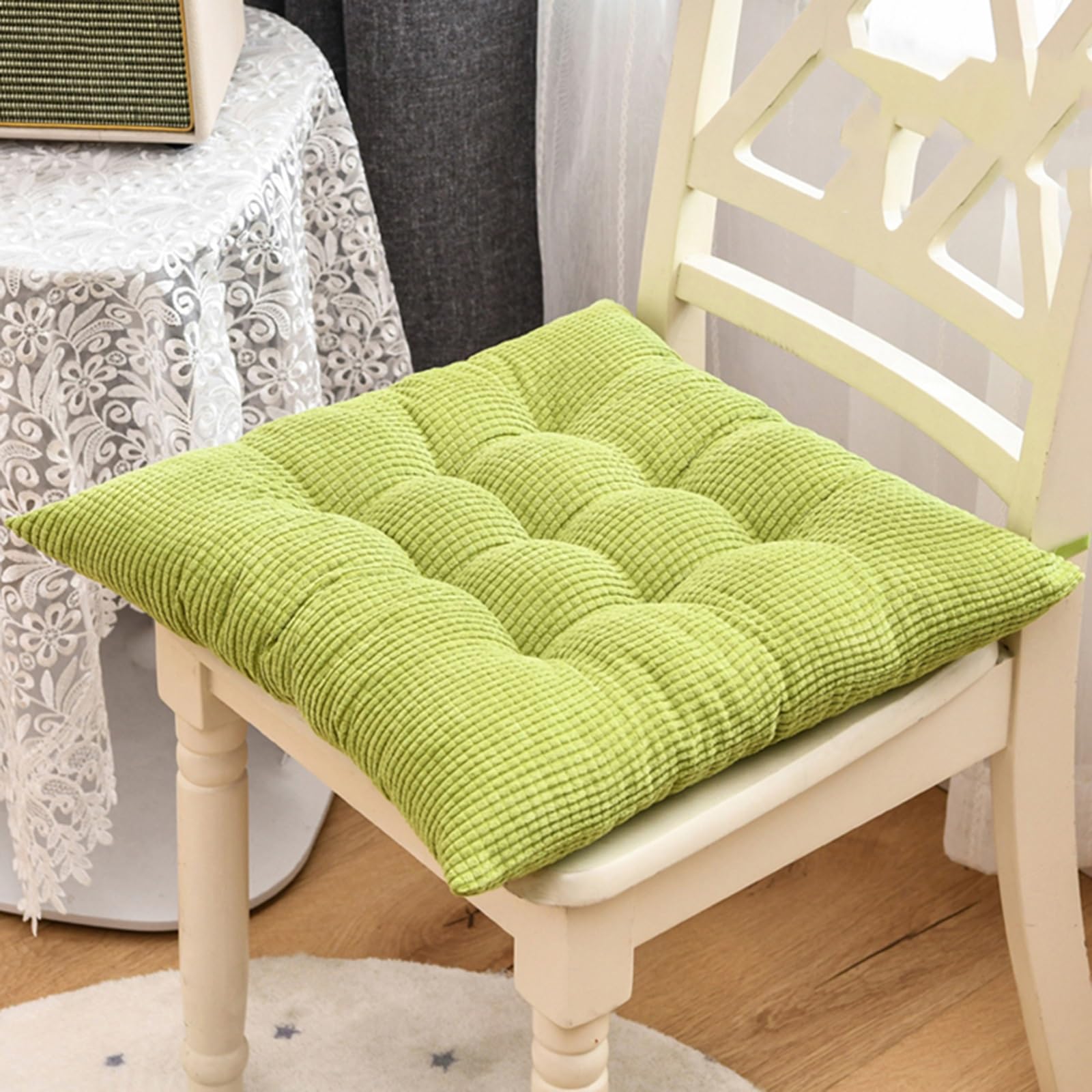 Coussin de siège pour chaise dure Konsilsa tapis de tatami antidérapant épais format 45x45cm