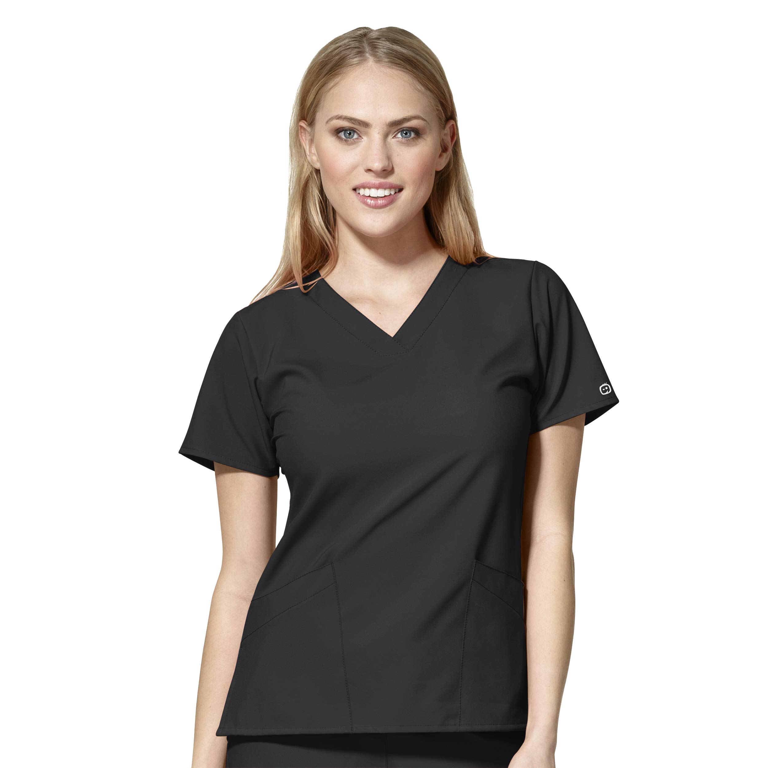 WonderWinkwomens Women's Basic V-neck Top Medical Scrubs Shirt (pack of 1)