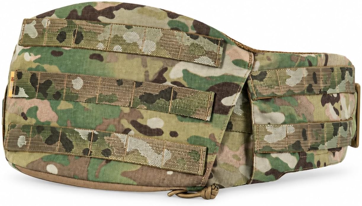 M-Tac Tactical MOLLE Battle Belt, Heavy Duty Cordura 500D Gear Belt with Padded Mesh, Quick-Release Buckle