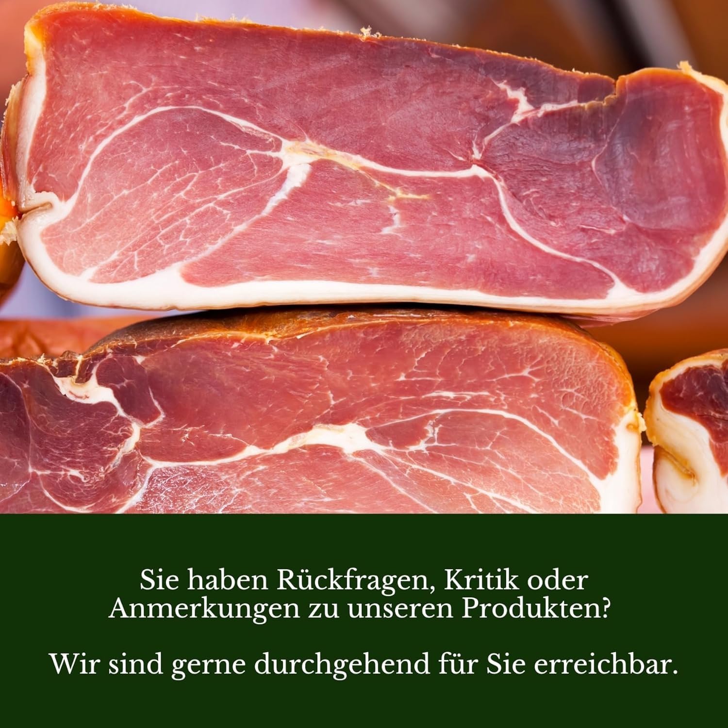 Schwarzwälder Schinken 1 kg am Stück - original Schwarzwald Genuss aus bestem Schweinehinterschinken traditionelles Rezept über Tannen- & Buchenholz kalt geräuchert