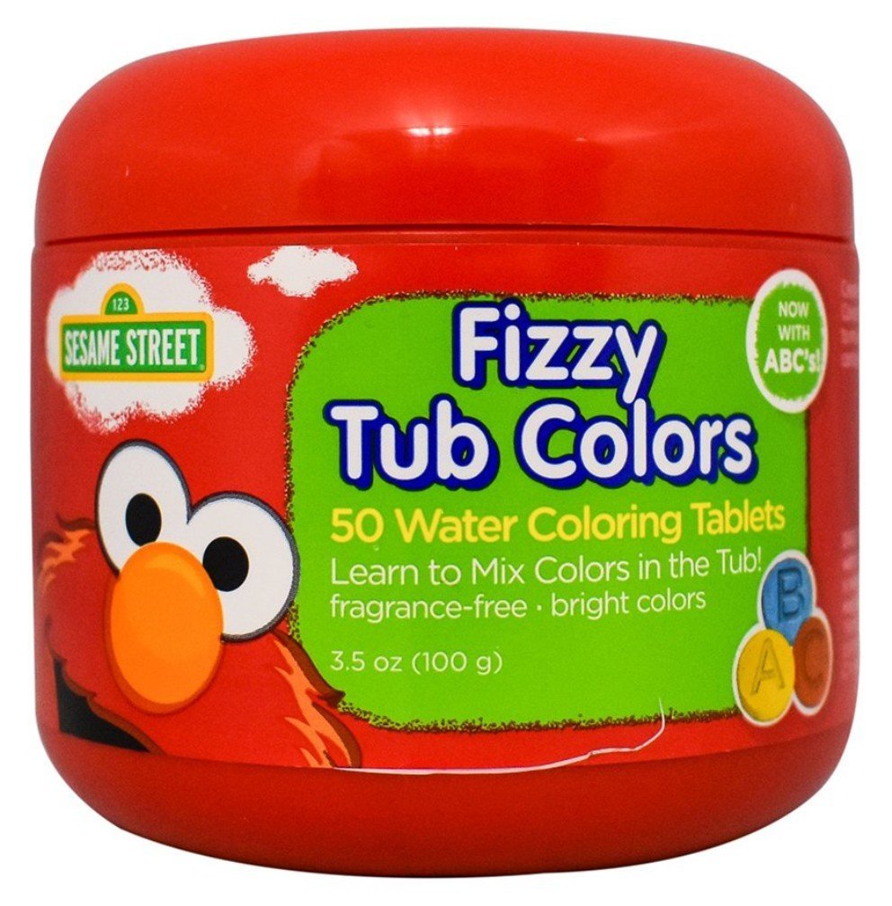Sesame Street Fizzy Tub Colors Tablets 50 Count 2.58 Ounce (76ml) (3