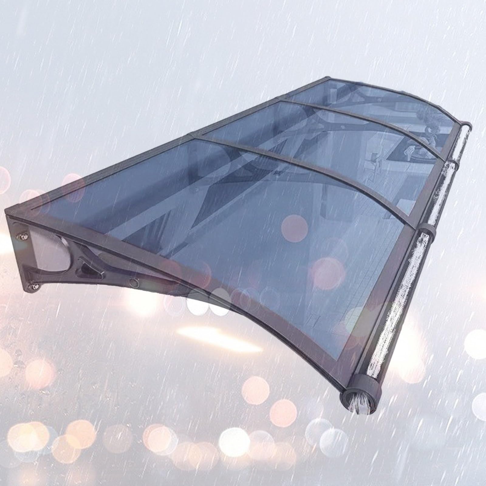 UPF 50+ ochrona przed promieniowaniem UV, parasol zewnętrzny do okien i drzwi, odporny na warunki atmosferyczne, aluminiowy baldachim, idealny na patio i do ogrodu