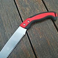 Vista 3 de 14 in. Hand Saw, 11 TPI Fine Cuts Wood Saw Universal Saws for Wood Crosscut Saw Trimming, Gardening Plastic Pipes