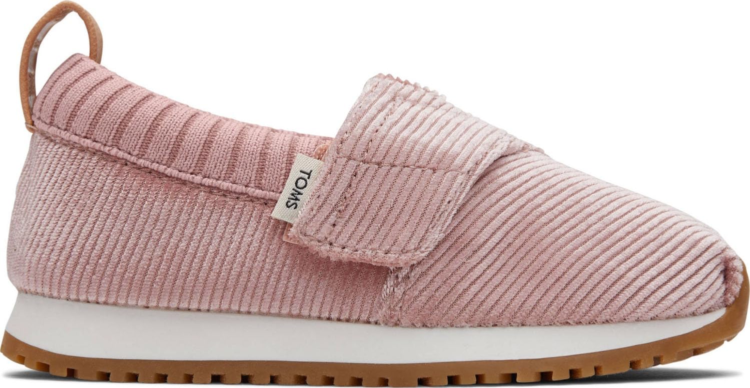 TOMS Girls Alpargata Resident Sneaker, Vintage Pink Corduroy, 12.5 UK Child