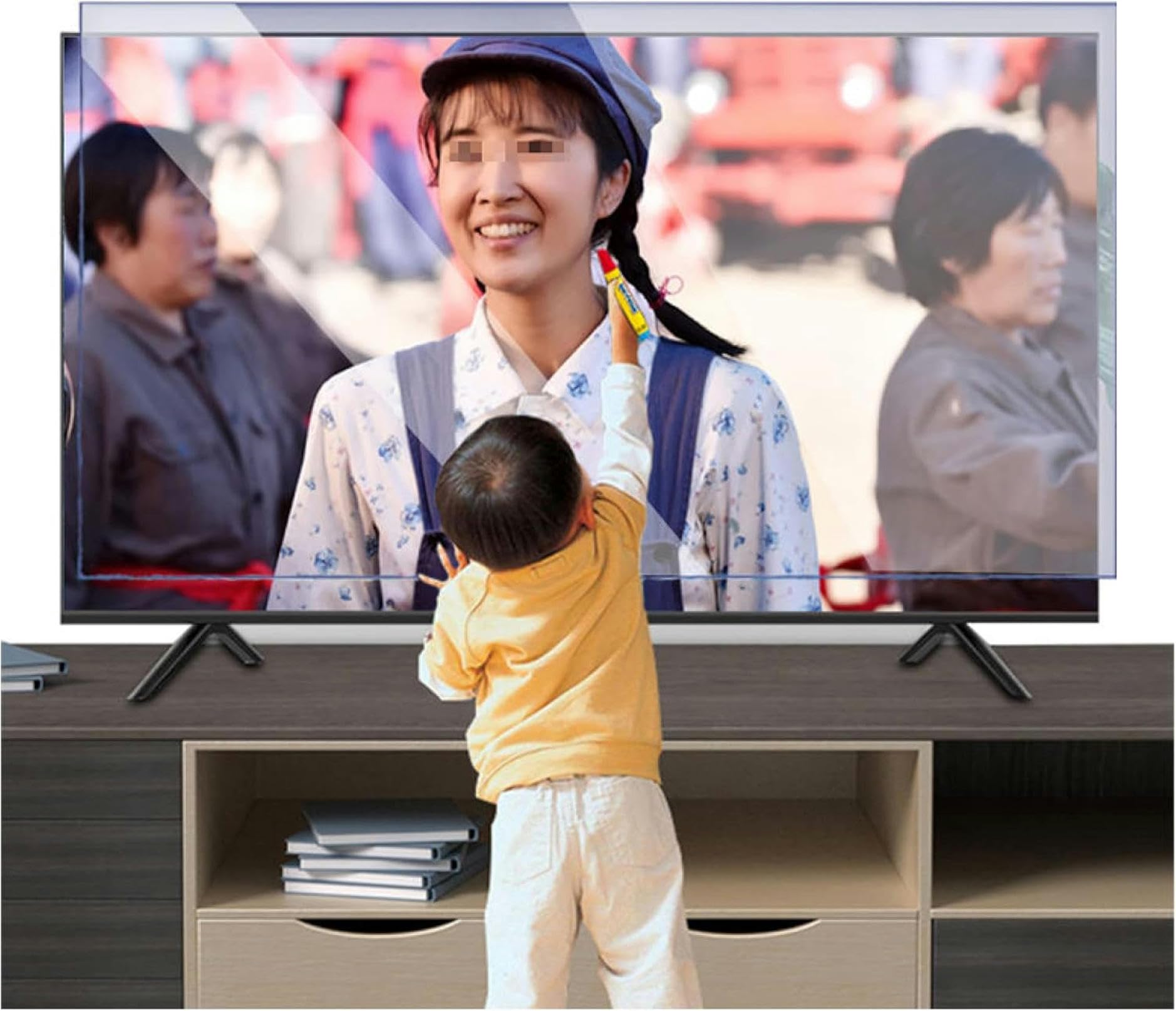 Film anti lumière bleue pour TV 32 à 75 pouces écran LCD LED OLED QLED