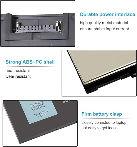 Miniatura 3 de Emanjor Batería de repuesto para portátil Dell Precision 7730 7740 7530 7540 7540 P34E P74F P34E001 P34E002 P74F001 P74F002 P74F002 RY3F9 0RY3F9