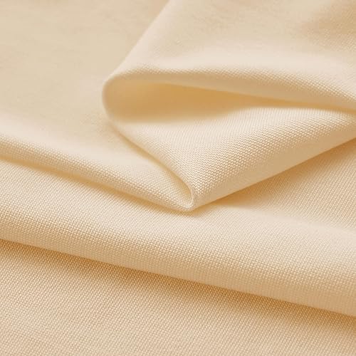 Miniatura 6 de Mantel de 3 lados de elastano champán de 6 pies para mesas rectangulares, resistente a las arrugas, elástico, para fiestas, banquetes, eventos,