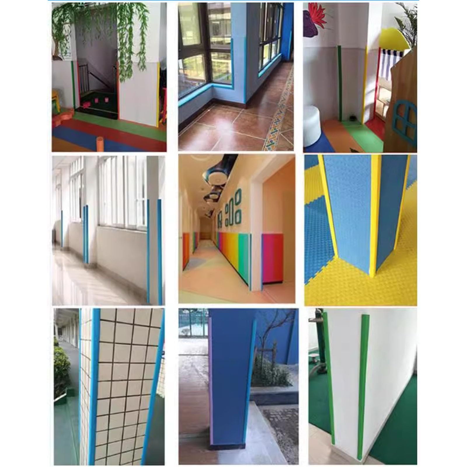 Tiras protectoras de esquinas de pared en forma de L, 31 35 39 43 47 51 55 pulgadas de largo Protectores de esquinas de pared con respaldo autoadhesivo, topes de seguridad para esquinas de paredes de