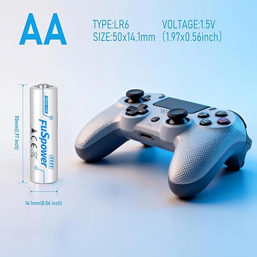 Miniatura 3 de Paquete de 100 pilas AA alcalinas doble A de 1.5 V LR6 de larga duración a prueba de fugas AA para el hogar y la oficina, 10 años de vida útil,