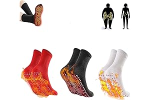 Footfda Tourmaline Acupressure Self-Heating Shaping Socks: Alvo Feet Socks for Varicose Veins...