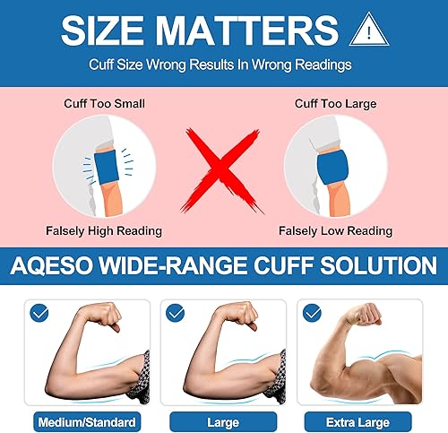 Miniatura 4 de Brazalete universal de repuesto de presión arterial de 9 a 21 pulgadas, diseño de abanico de amplio rango, se adapta mejor a brazos grandes MLXL XL,