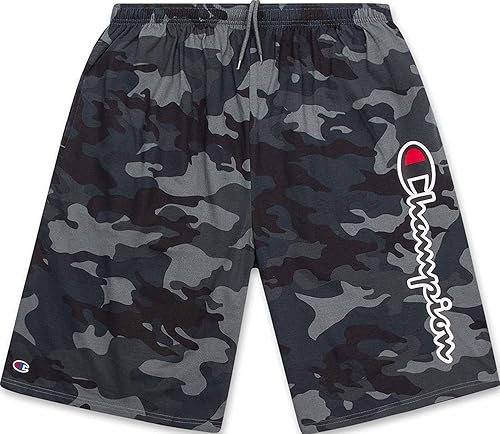 Champion Mens Shorts Big and Tall- All Over Print Mens Workout Gym Shorts