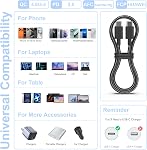USB C Cable, 5Pack 6FT USB C to USB C Cable 60W Nylon Braided Type C Fast Charging Cord for iPhone 17 Air 16 15 Plus Pro Max, for MacBook Pro, for iPad Pro Air, for Samsung Galaxy S26 S25 S24 S23 etc