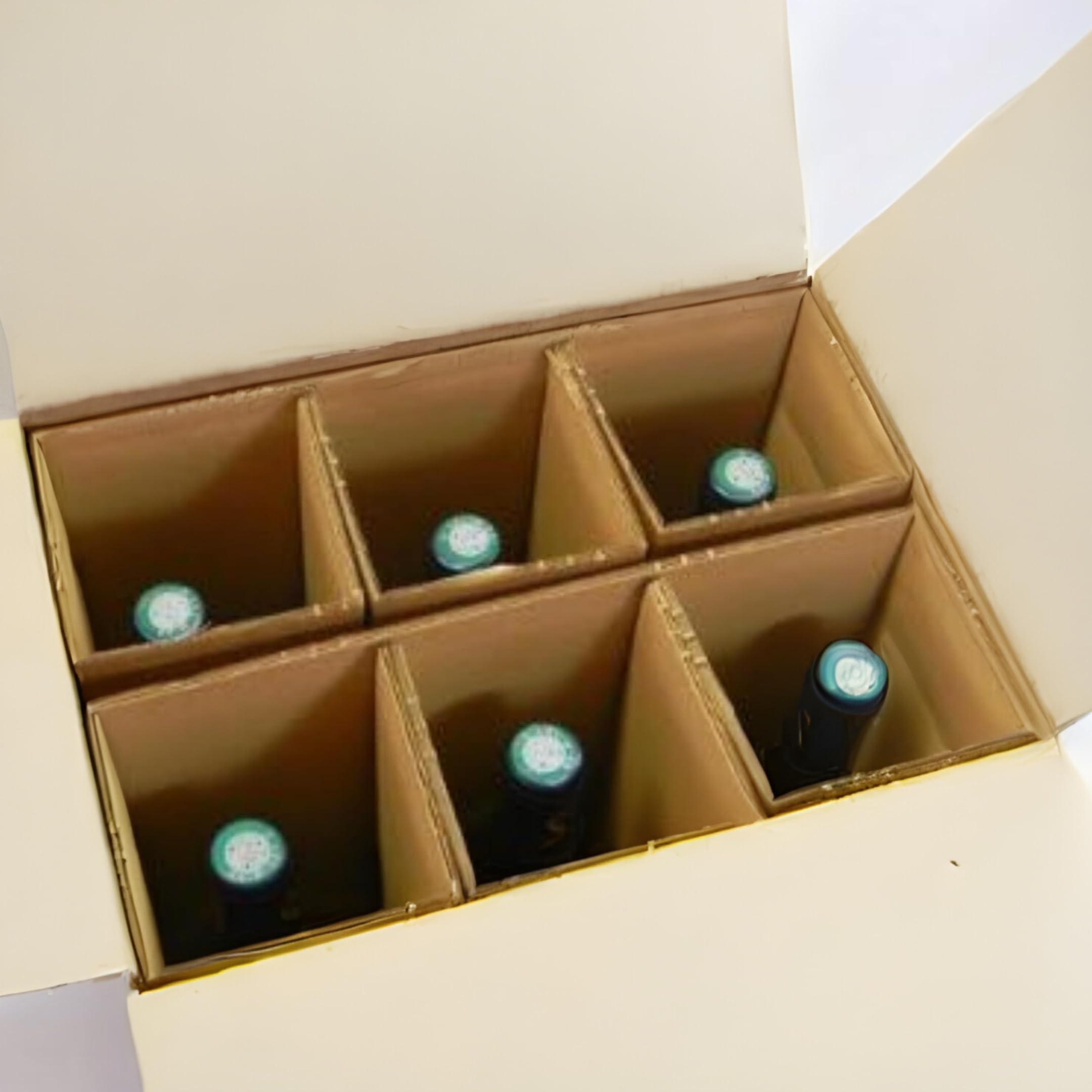 Cajas para Botellas de Vino Envío Seguro · PACKPRO Cartón Corrugado · Pack 10 Uds Separadores 6 Huecos · E-commerce y Mudanzas