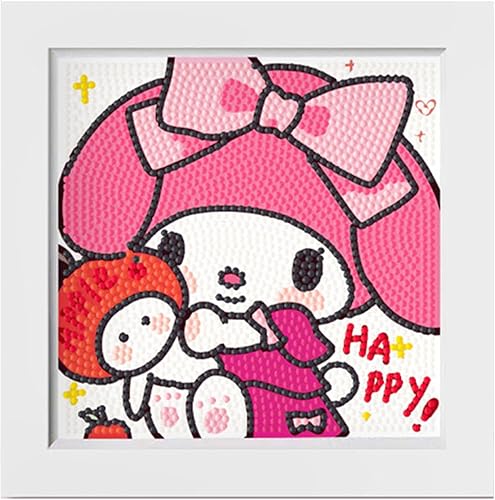 Kit de pintura de diamante 5D para bricolaje, con marco de fotos, bonita pintura de diamante para niñas, niños, adultos, principiantes, regalo (M-1)