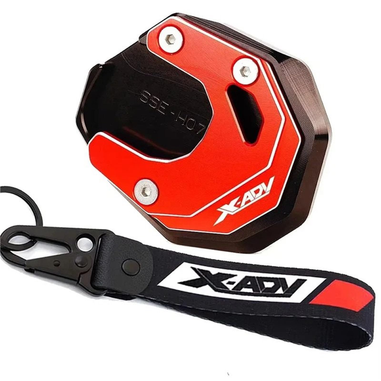 Per Honda X-ADV 750 (2017-2020) X-ADV 750 (2021-2026) Accessori Moto Portachiavi Cavalletto Laterale Cavalletto Ingranditore Cuscino Di Estensione(A 21-26 Red)