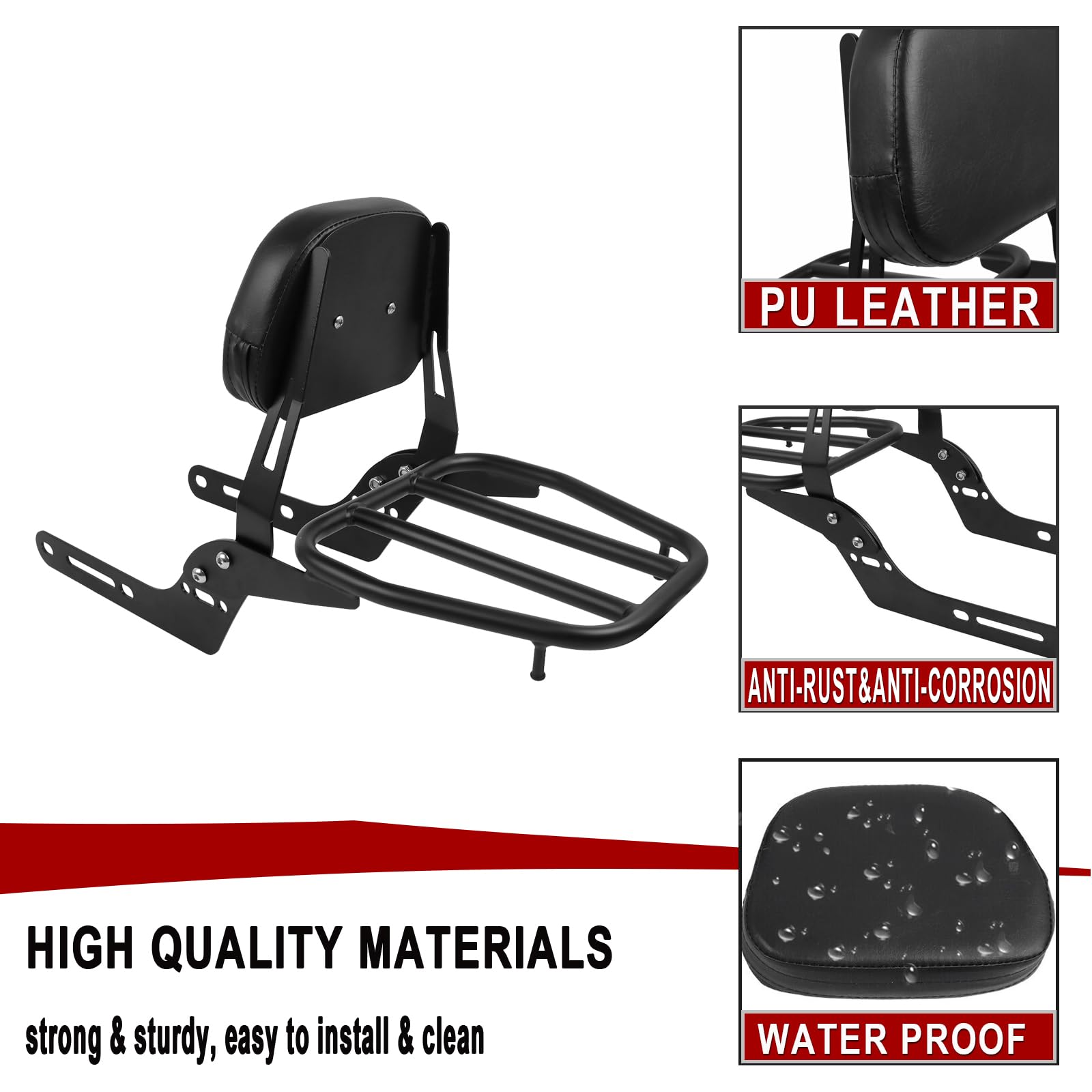 Sissy Bar Sissy Bar Schienale Posteriore Sedile Passeggero Sostituzione per Honda CL300 CL500 CL 500 300 2023 2024 Pad Schienale Staccabile