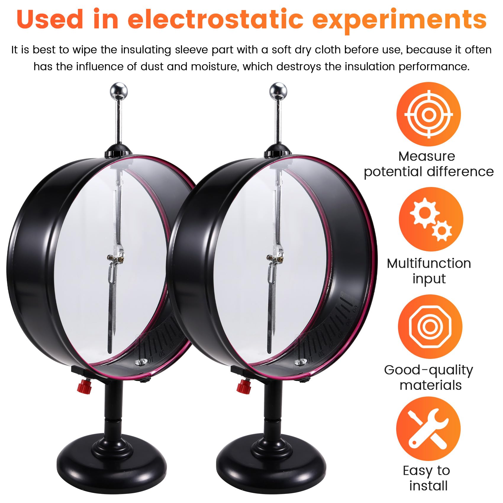 Instrumento de enseñanza electroscopio puntero para aula