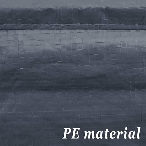 Miniatura 7 de Strong Camel Cubierta de techo de repuesto para exteriores 10x20 Cubiertas de cochera al aire libre (gris)