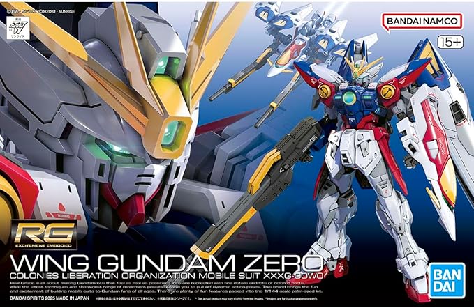 Bandai Hobby Gundam Wing Wing Gundam Zero RG 1/144 Model Kit miniatura 12