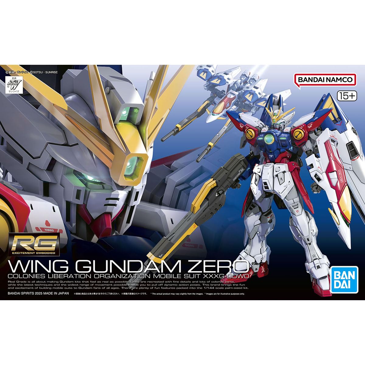 Bandai Hobby - Gundam Wing - #43 XXXG-00W00 Wing Gundam Zero RG 1/144 Model Kit
