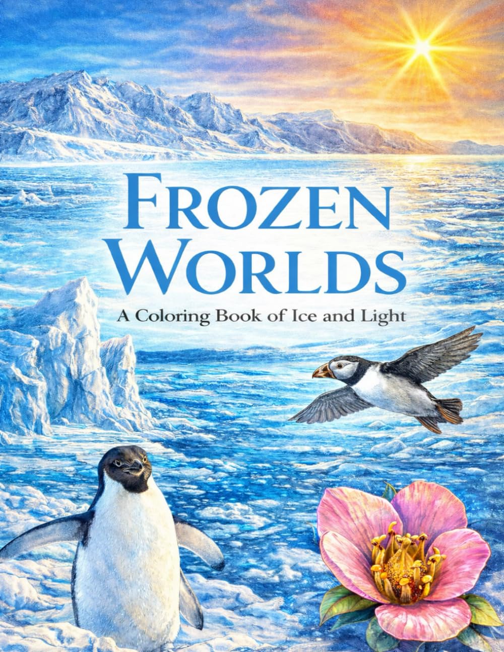 Frozen Worlds: A Coloring Book of Ice and Light