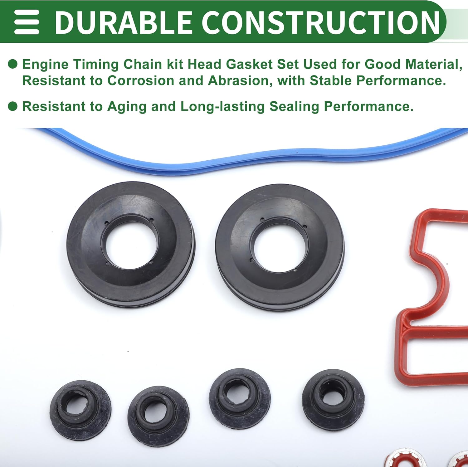 Motoforti Engine Valve Cover Gasket Kit Head Gasket Intake Exhaust Manifold Gasket Set No.HS26191PT for CHEVROLET SUBURBAN 1500 5.3L 2002-2004 1 Set Engine Car
