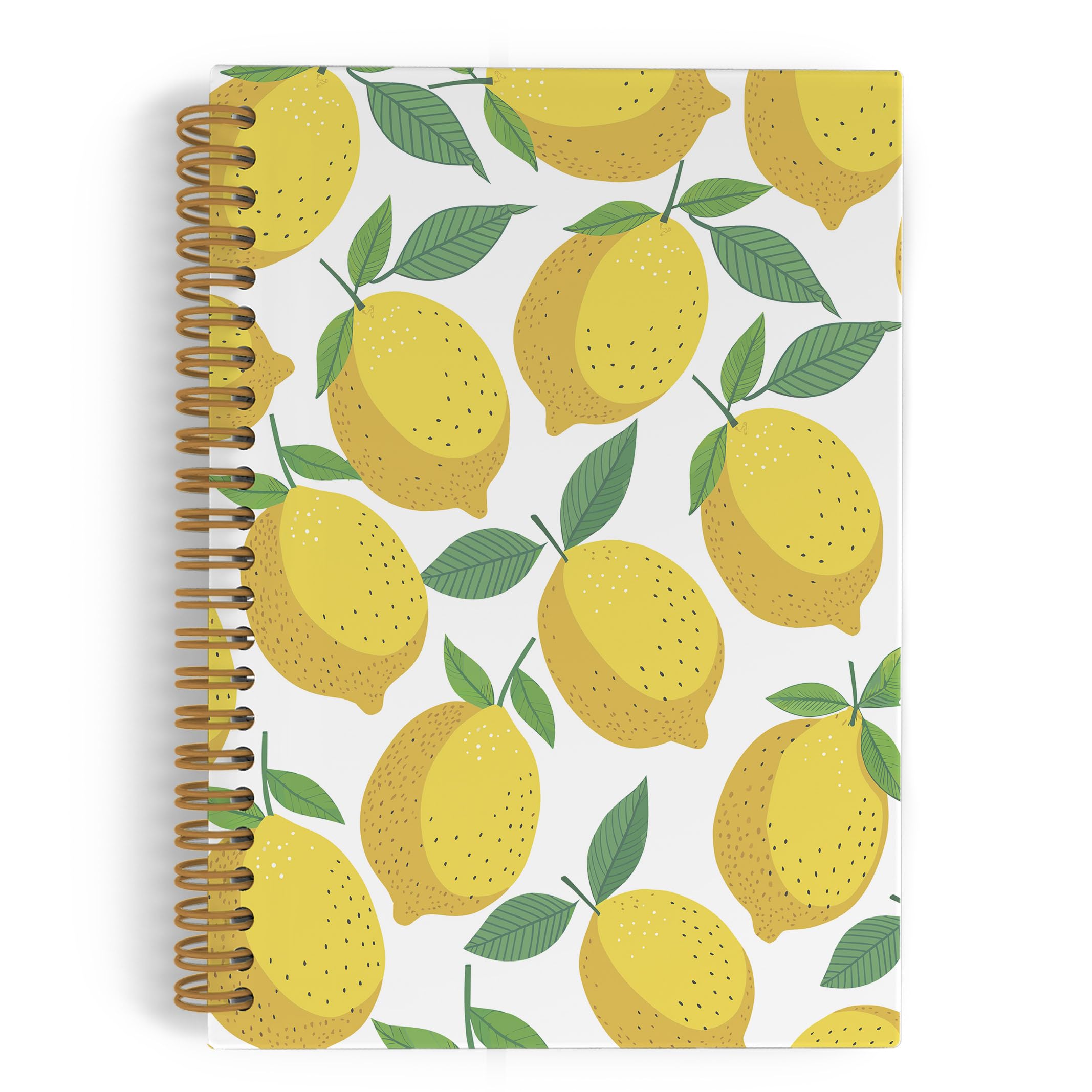 Carnet à spirale citron 14x21 cm pour notes de bureau - 8