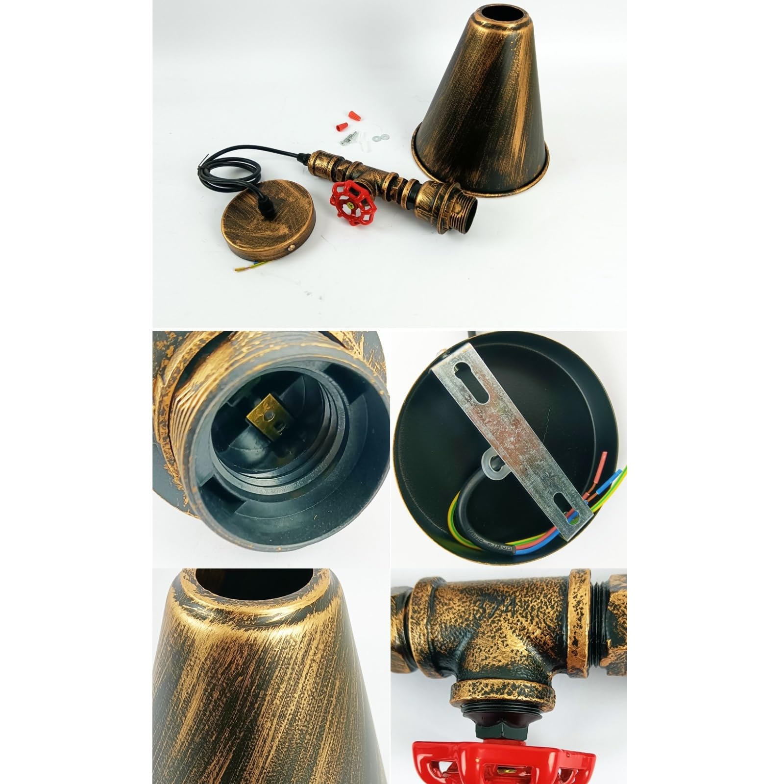 Lustre industriel matériel de fer de plafonnier suspendu de barre tubulaire d'eau for le lustre de café de Restaurant lustre