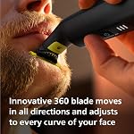 Philips OneBlade 360 Pro, Humide & Sec, Tondez, Définissez & Rasez avec le Peigne de Précision à 20 Longueurs & Écran LED, QP6552/15
