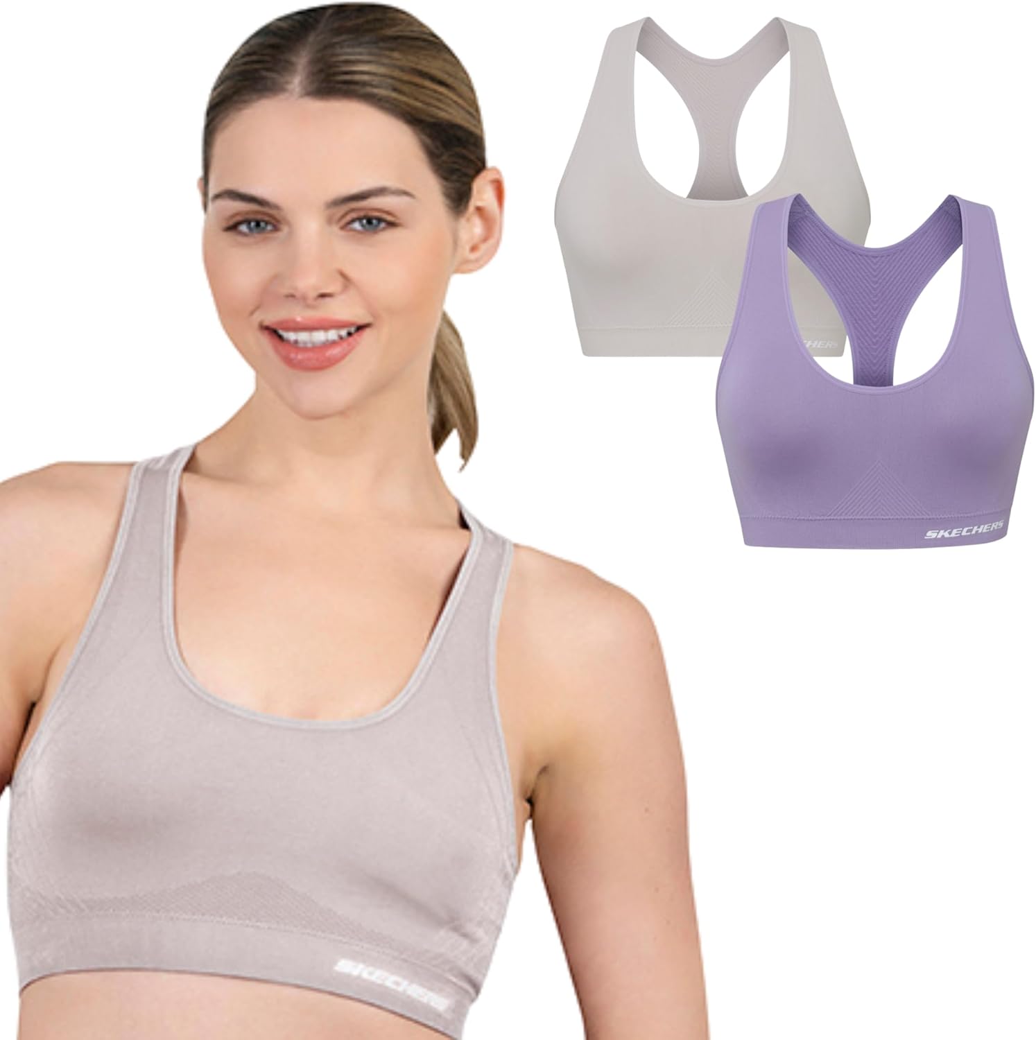Skechers Womens Ladies Seamless Racerback Bra