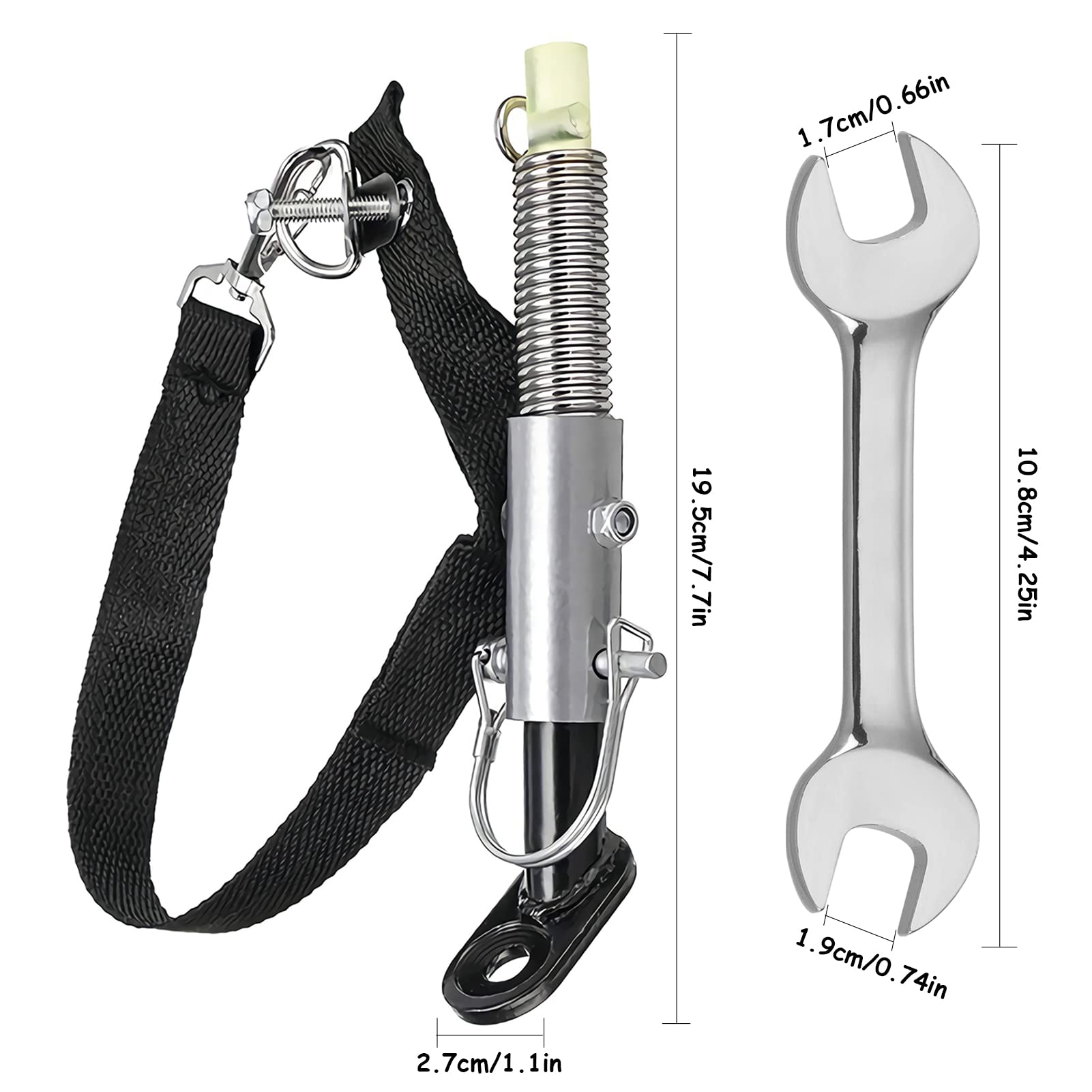 Gancio Di Traino Universale Per Rimorchio Bici – EFEALL – Acciaio Inox Con Perno Di Blocco
