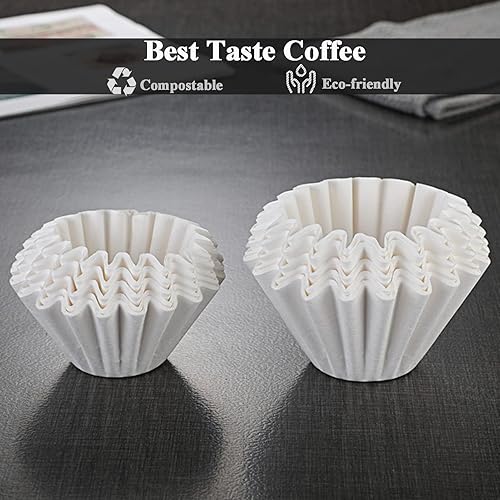 Miniatura 10 de MUCXNIIY Filtro de café V60, 100 unidades de 2 a 4 tazas, filtros de café desechables naturales sin blanquear, para verter sobre goteros, cafetera