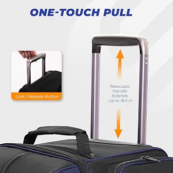 Bowling Roller Bag with Wheels, Rolling Bowling Ball Bag