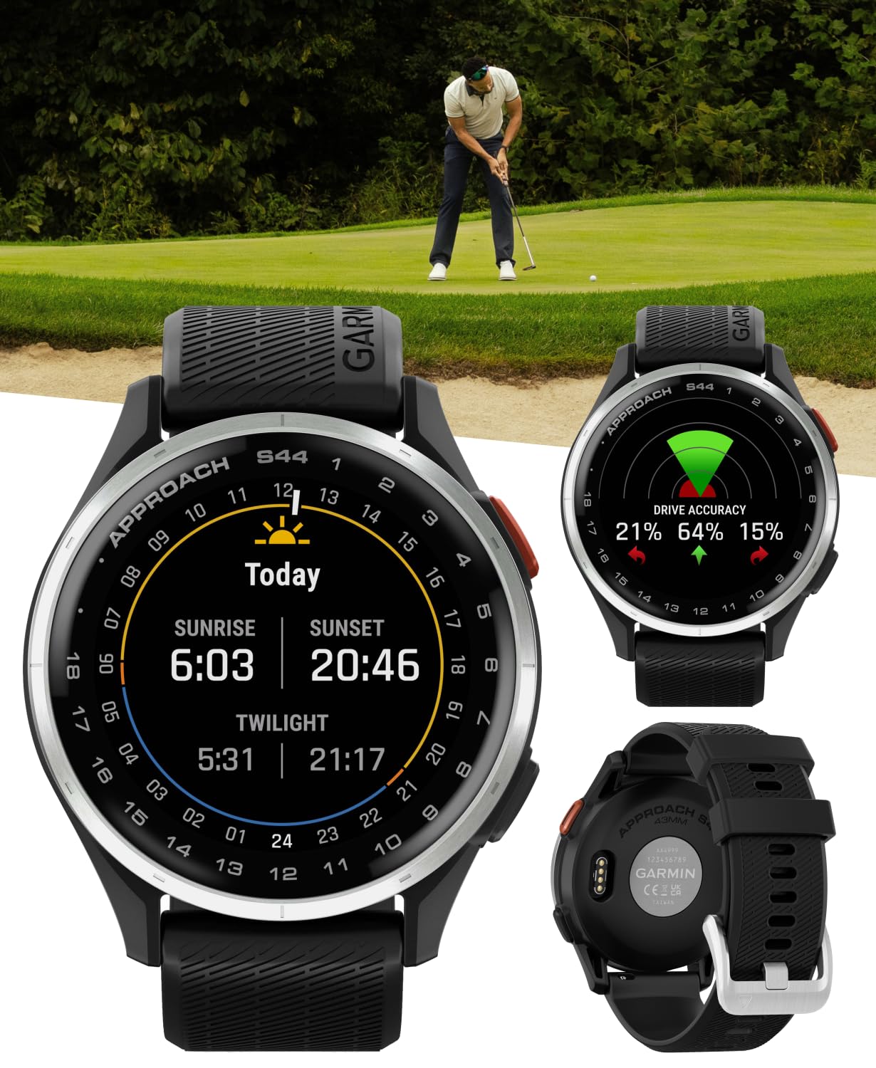 Amazon.com: Garmin Approach S44 Golf GPS Smartwatch Silver