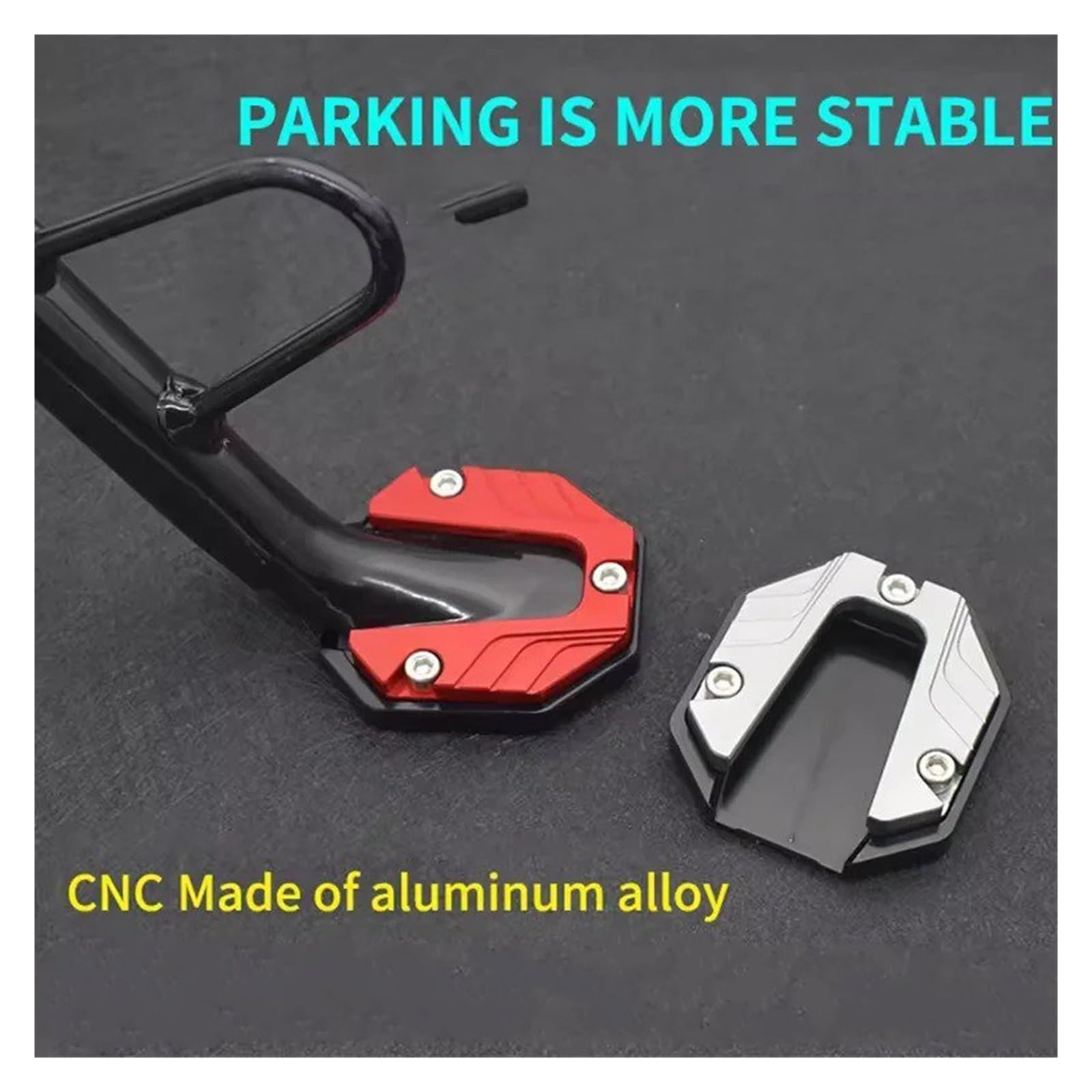 Piastra cavalletto moto Lega di alluminio (Rosso)