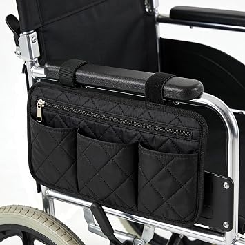Wheelchair storage bag Wheelchair suspension bag armrest suspension bag Elderly walking aid suspension bag Disabled walking aid manual crutch suspension bag Rehabilitation booster storage bag