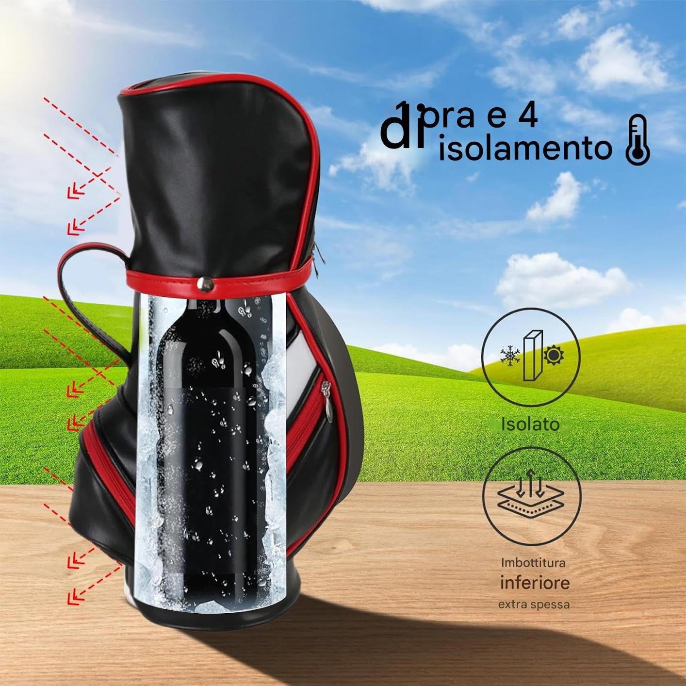 Sac À Bouteille De Vin Glacière Isotherme Pour Bouteille Unique