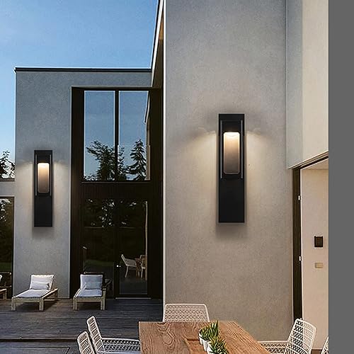 Miniatura 6 de Apliques de pared, lámpara de pared al aire libre, moderna puerta exterior, lámpara de inducción LED, aplique de pared, aplique de pared de metal en