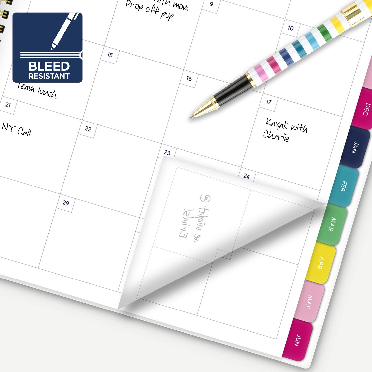 Agenda accademica 2021-2022, semplificata da Emily Ley, per agenda settimanale e mensile AT-A-GLANCE, 15,1 x 20,1 cm, piccola, per scuola, insegnanti, studenti, sottile e a righe felici (EL60-200A)