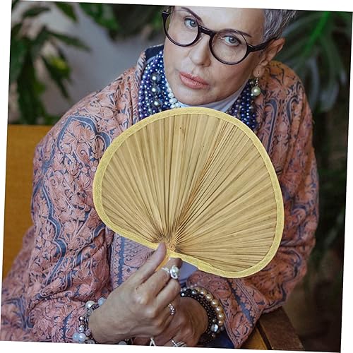 Miniatura 9 de LIFKOME Abanicos asiáticos de decoración para decoración del hogar, boda, decoración africana, ventilador de mano para sala de estar, ventilador de