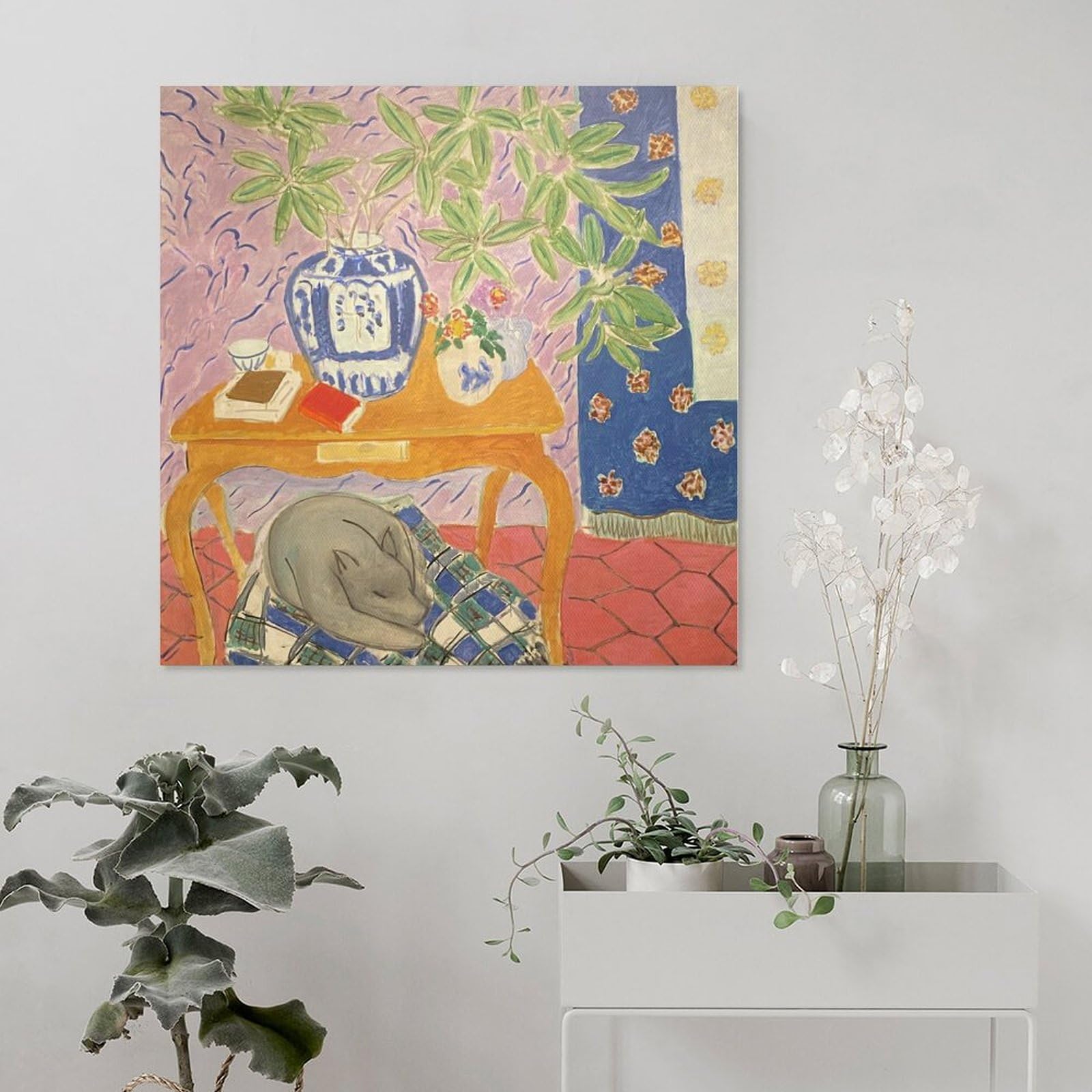 Amazon.co.jp: アンリ・マティス 絵画 アートポスター Interior with