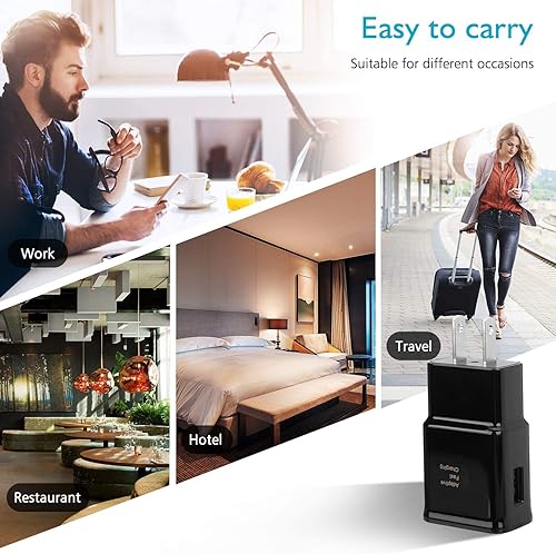 Miniatura 6 de Adaptador de carga rápida adaptable USB Cargador de pared Adaptador de viaje Cargador de teléfono Android para Samsung Galaxy S23S22S22