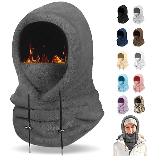 Winter Balaclava Ski Mask: Windproof Fleece Warm Face Cover Hood